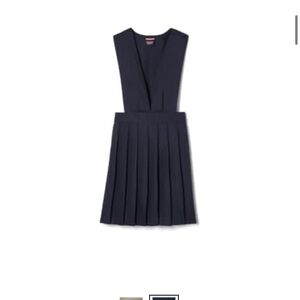 French Toast Blue Sleeveless A-Line Dress